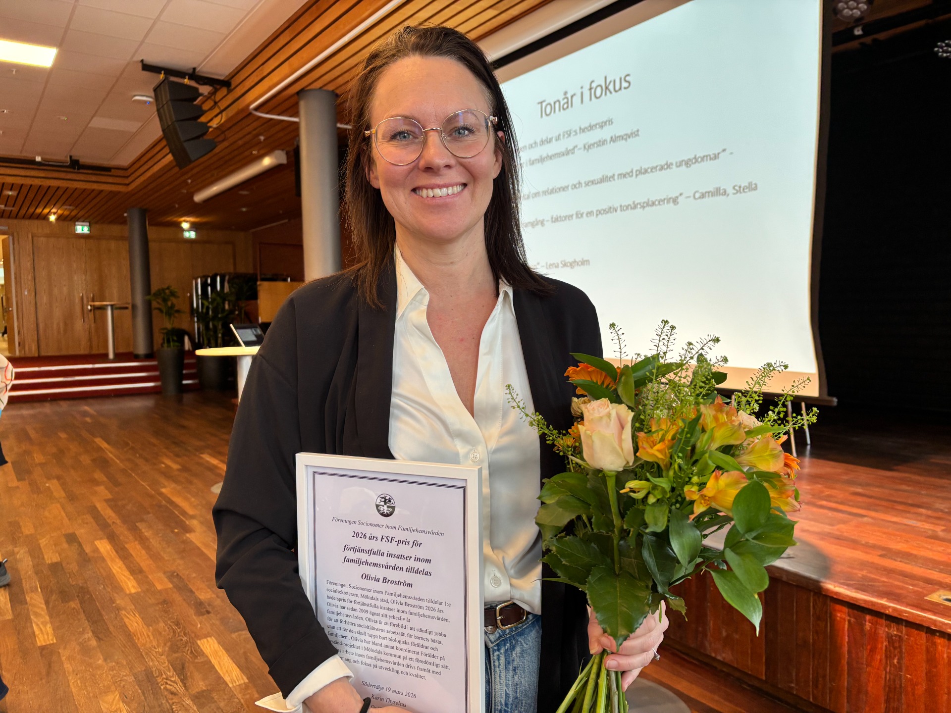 Hederspristagare Olivia Broström